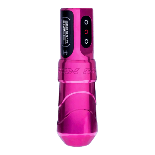 FK Irons Flux Max Bubblegum 4.0mm Stroke Çift Bataryalı Kablosuz Dövme Makinesi - Pembe