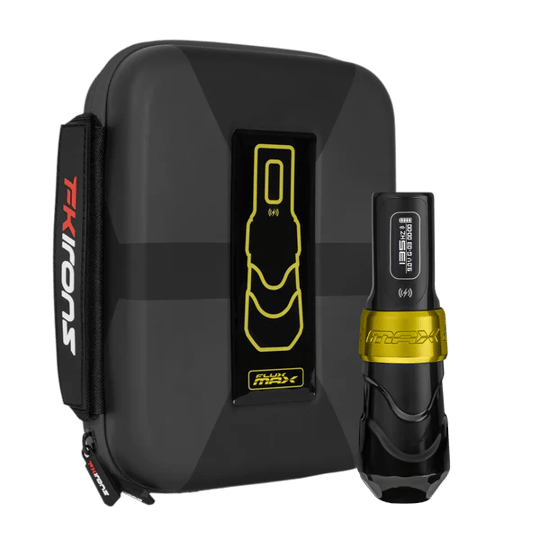 FK Irons Flux Max Gold Stealth 4.0mm Stroke Tek Bataryalı Kablosuz Dövme Makinesi