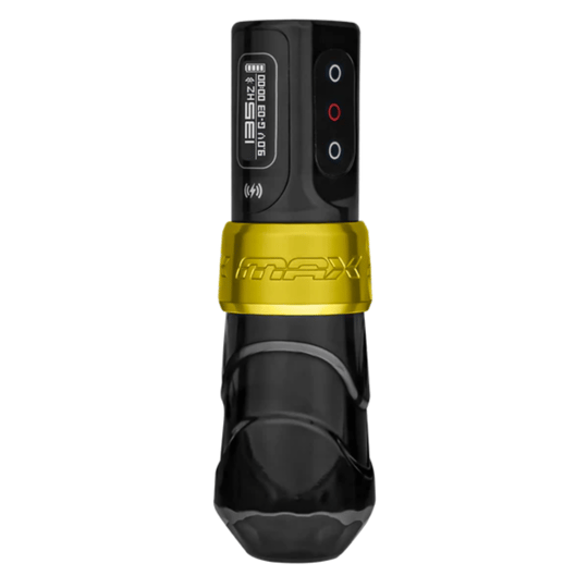 FK Irons Flux Max Gold Stealth 4.0mm Stroke Tek Bataryalı Kablosuz Dövme Makinesi - Gold