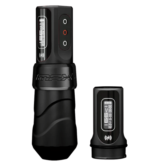 FK Irons Flux Max Black Ops 4.5 mm Stroke Çift Bataryalı Kablosuz Dövme Makinesi