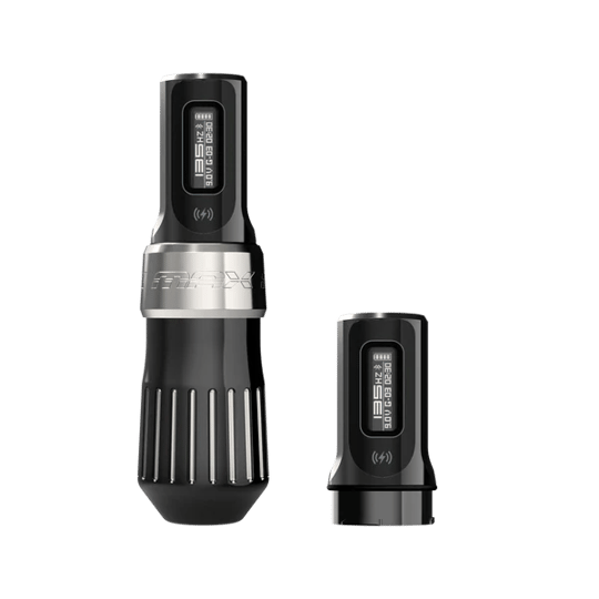 FK Irons Flux Max The Fourth Collection Dark Edition 4.0mm Çift Bataryalı Kablosuz Dövme Makinesi - Siyah