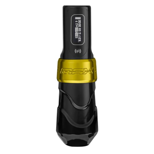 FK Irons Flux Max Gold Stealth 3.2mm Stroke Çift Bataryalı Kablosuz Dövme Makinesi - Gold