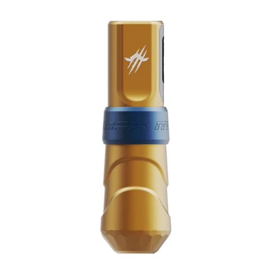 FK Irons Flux Max Logan 4.0mm Stroke Çift Bataryalı Kablosuz Dövme Makinesi - Sarı