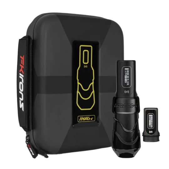 FK Irons Flux Max Stealth 4.0mm Stroke Tek Bataryalı Kablosuz Dövme Makinesi - Siyah