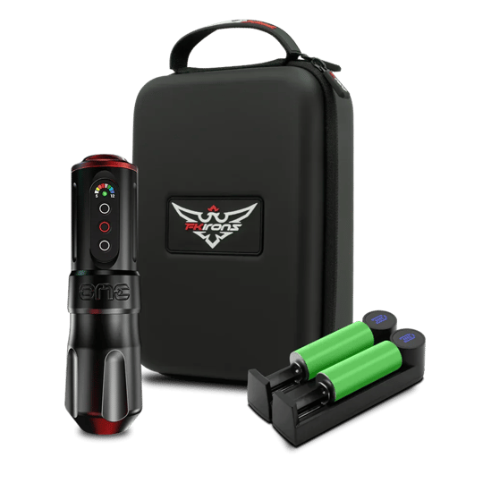 FK Irons ONE Charcoal Kablosuz Dövme Makinesi | 3.0mm Stroke | Drop-In Batarya