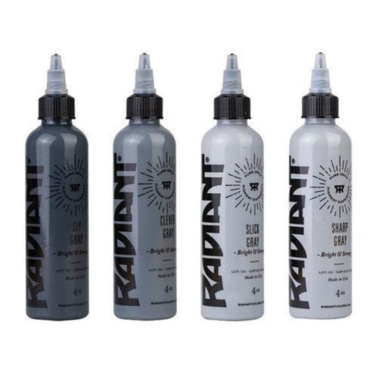 Gray Matters Color 4'lü Set - Radiant Tattoo Dövme Boyası Seti - 2oz/60ml