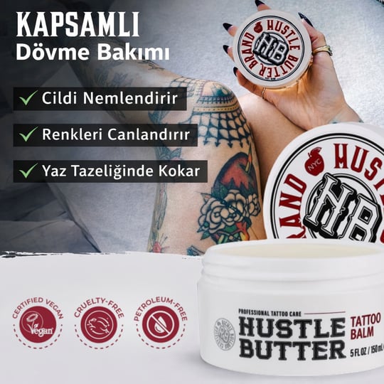 Hustle Butter Deluxe Tattoo Aftercare - 5oz/150ml Dövme Bakım Kremi