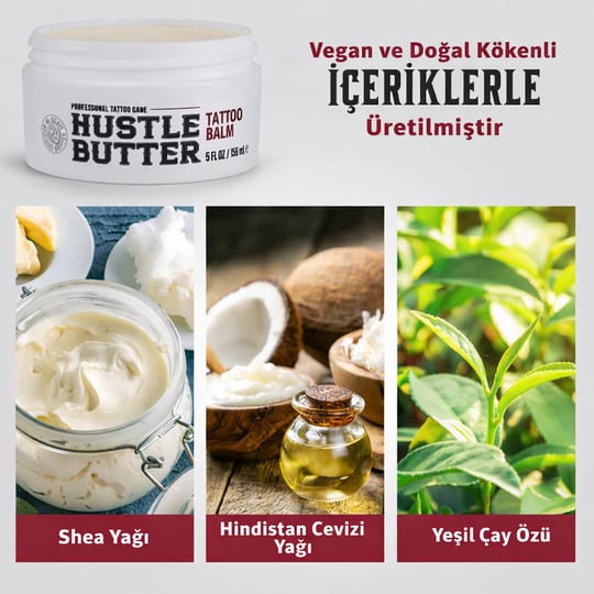 Hustle Butter Deluxe Tattoo Aftercare - 1oz/30ml Dövme Bakım Kremi