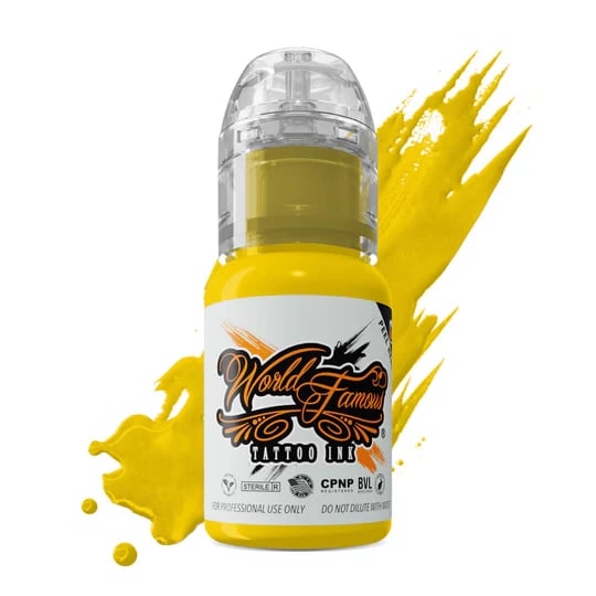 Illuminati Yellow - World Famous Ink Dövme Boyası - 1/2oz/15ml