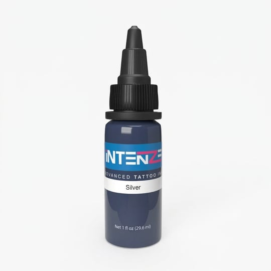 Intenze Silver Gümüş Gri Dövme Boyası 1oz - 30ml