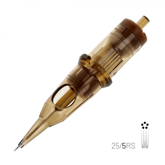 Kwadron 0805 RSLT 5 RS 0.25 mm Round Shader Long Taper Kartuş Dövme İğnesi 20 Adet