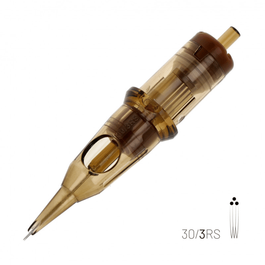 Kwadron 1003 RSLT 3 RS 0.30 mm Round Shader Long Taper Kartuş Dövme İğnesi 20 Adet