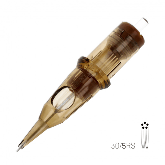 Kwadron 1005 RSLT 5 RS 0.30 mm Round Shader Long Taper Kartuş Dövme İğnesi 20 Adet