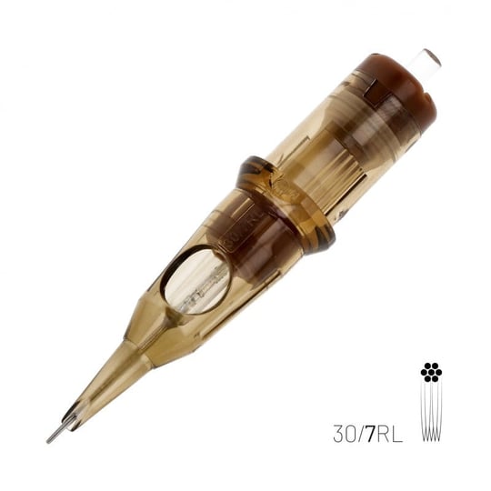 Kwadron 1007 RLLT 7 RL 0.30 mm Round Liner Long Taper Kartuş Dövme İğnesi 20 Adet