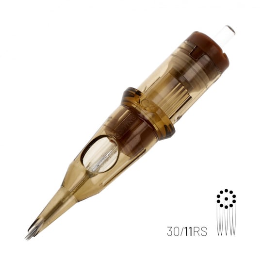 Kwadron 1011 RSLT 11 RS 0.30 mm Round Shader Long Taper Kartuş Dövme İğnesi 20 Adet