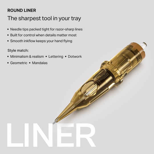Kwadron 1018 RLLT 18 RL 0.30 mm Round Liner Long Taper Kartuş Dövme İğnesi 20 Adet