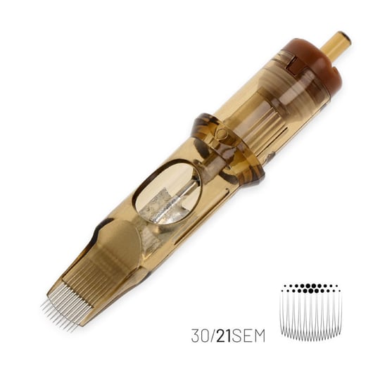 Kwadron 1021 SEMLT 21 SEMLT 0.30 mm Soft Edge Magnum Long Taper Kartuş Dövme İğnesi 20 Adet