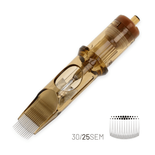 Kwadron 1025 SEMLT 25 SEMLT 0.30 mm Soft Edge Magnum Long Taper Kartuş Dövme İğnesi 20 Adet