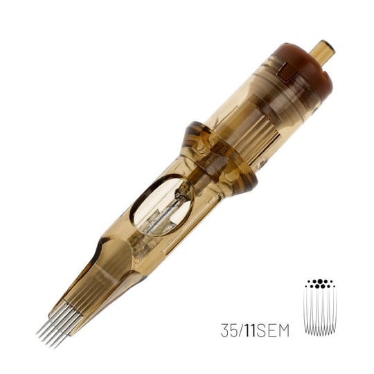 Kwadron 1211 SEMMT 11 SEMMT 0.35 mm Soft Edge Magnum Medium Taper Kartuş Dövme İğnesi 20 Adet