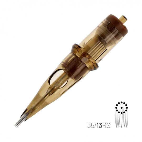Kwadron 1213 RSLT 13 RS 0.30 mm Round Shader Long Taper Kartuş Dövme İğnesi 20 Adet