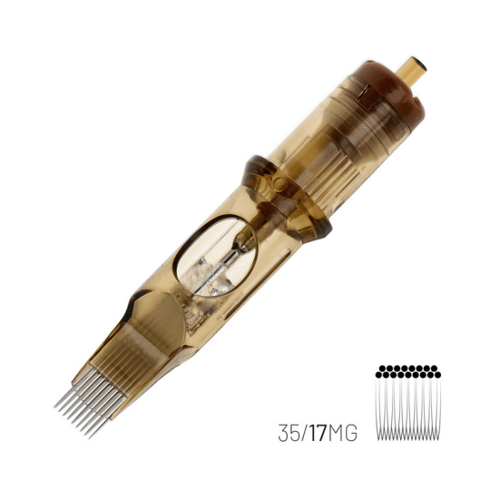 Kwadron 1217 MGLT 17 MGLT 0.35 mm Magnum Long Taper Kartuş Dövme İğnesi 20 Adet