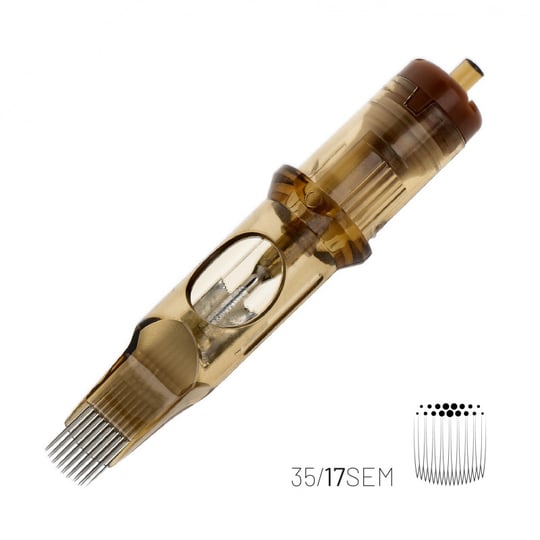 Kwadron 1217 SEMLT 17 SEMLT 0.35 mm Soft Edge Magnum Long Taper Kartuş Dövme İğnesi 20 Adet