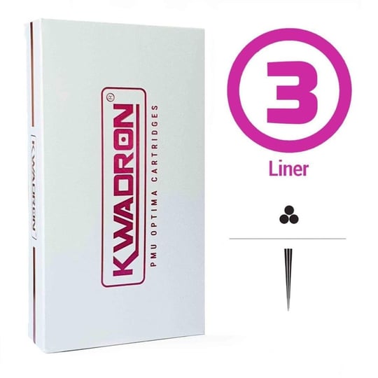 Kwadron PMU Optima 20/3 RLLT Round Liner Long Taper - Kartuş PMU İğnesi