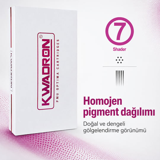 Kwadron PMU Optima 30/7 RSPT Round Shader Point Taper - Kartuş PMU İğnesi