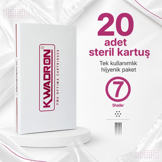 Kwadron PMU Optima 30/7 RSPT Round Shader Point Taper - Kartuş PMU İğnesi
