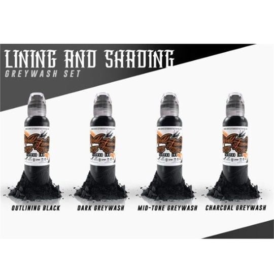 Lining & Shading Dövme Boyası Seti - World Famous Ink Dövme Boyası - 4oz/120ml