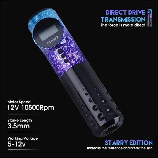 Mast Archer Starry Edition Kablosuz Dövme Makinesi | 3.5mm