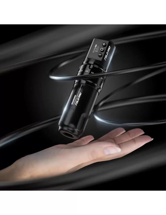 Mast Fold Pro 7 Kademeli Stroke Kablosuz Pen Dövme Makinesi – Tek Bataryalı (Siyah)