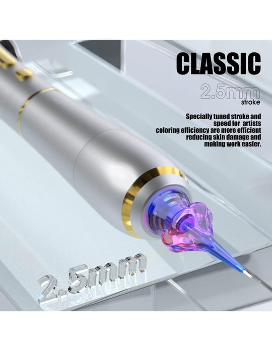 Mast P40 PMU Pembe 2.5 mm Stroke Kablosuz Kalıcı Makyaj Makinesi