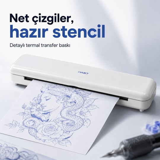 Mast Smart Wireless Printer PRT7 Kablosuz Dövme Stencil Yazıcı