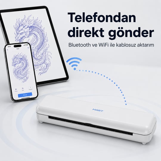 Mast Smart Wireless Printer PRT7 Kablosuz Dövme Stencil Yazıcı