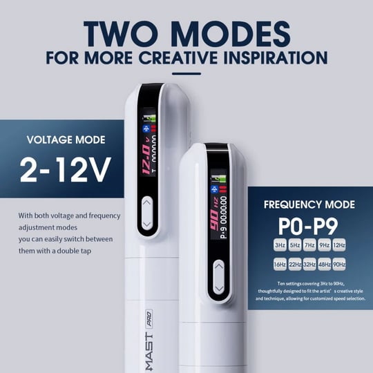 Mast Tour Y22 Pro 3.0 mm Stroke Bluetooth Kablosuz Dövme ve Kalıcı Makyaj Makinesi Siyah