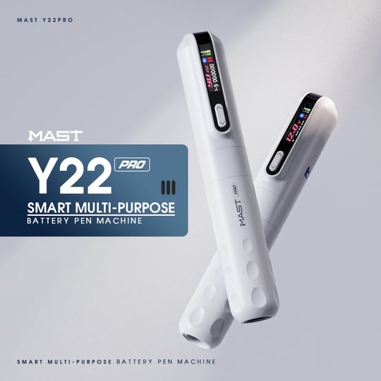 Mast Tour Y22 Pro 3.0 mm Stroke Bluetooth Kablosuz Dövme ve Kalıcı Makyaj Makinesi Siyah
