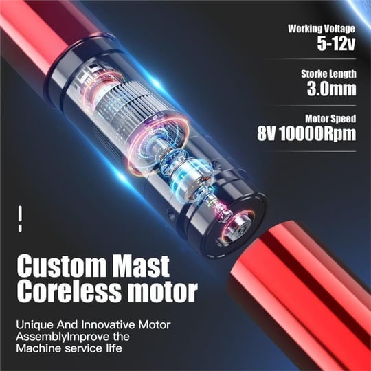 Mast Tour Y22 Kablosuz Kalıcı Makyaj ve Dövme Makinesi - Degrade Pembe