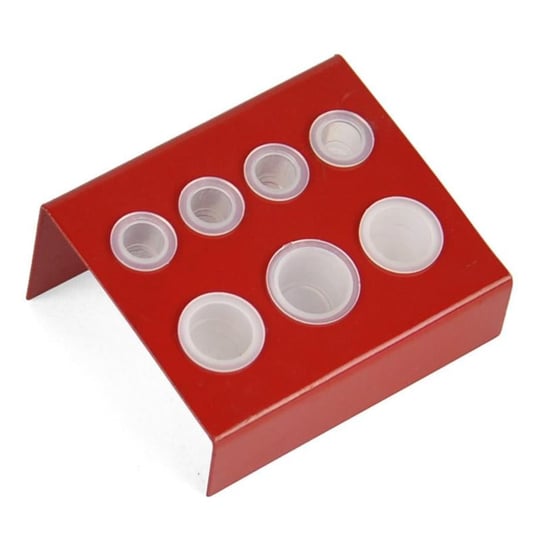 Metal Boya Kabı Standı - Potalık Kırmızı