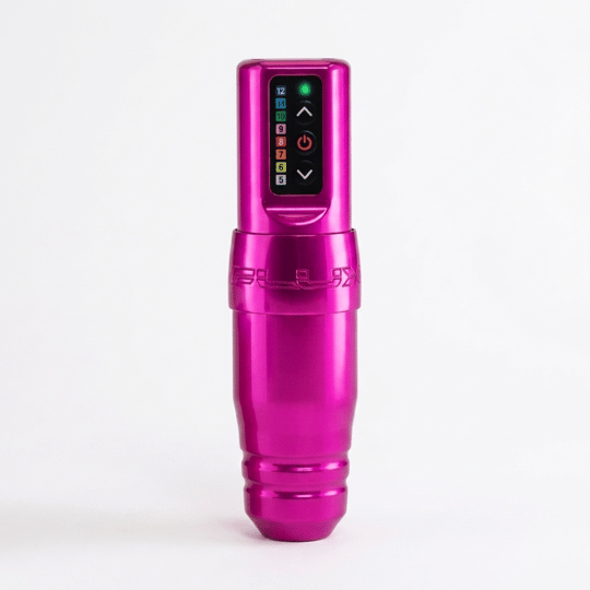 Microbeau Flux S Wireless PMU&Tattoo Machine Bubblegum with Powerbolt