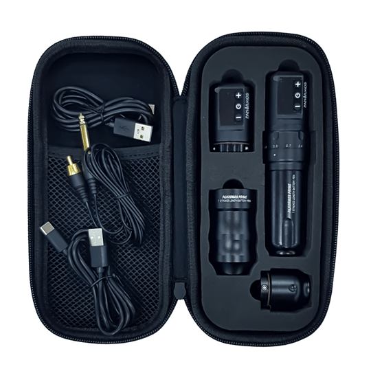 Panormos Prime 10. Yıl Özel Seri Ayarlanabilir Stroke Kablosuz Dövme Makinesi – 2 Bataryalı | Siyah