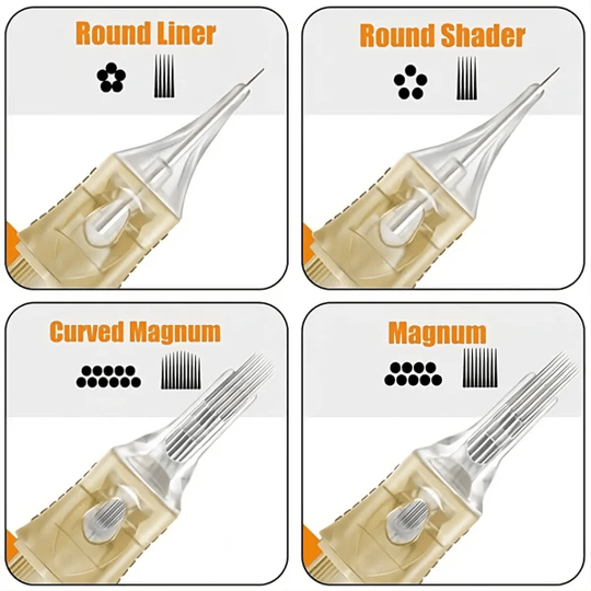 Pepax Lance 1007MGL 7 MGL 0.30mm Magnum Long Taper Kartuş Dövme İğnesi 20 Adet