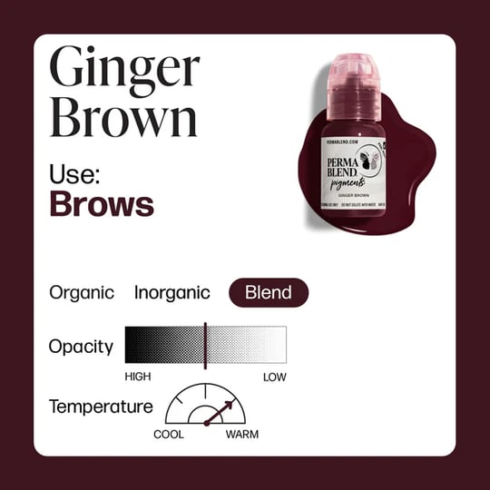 Perma Blend Ginger Brown Kalıcı Makyaj Kaş Pigmenti 15ml