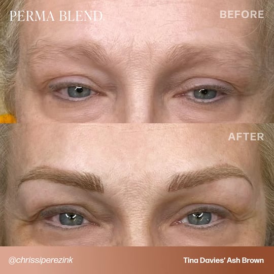 Perma Blend Tina Davies Ash Brown Kalıcı Makyaj Kaş Pigmenti 15ml