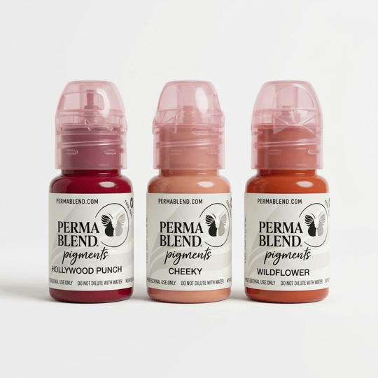 Perma Blend Vava Voom Lip Kit 3lü Kalıcı Makyaj Dudak Pigmenti Seti 3x15ml