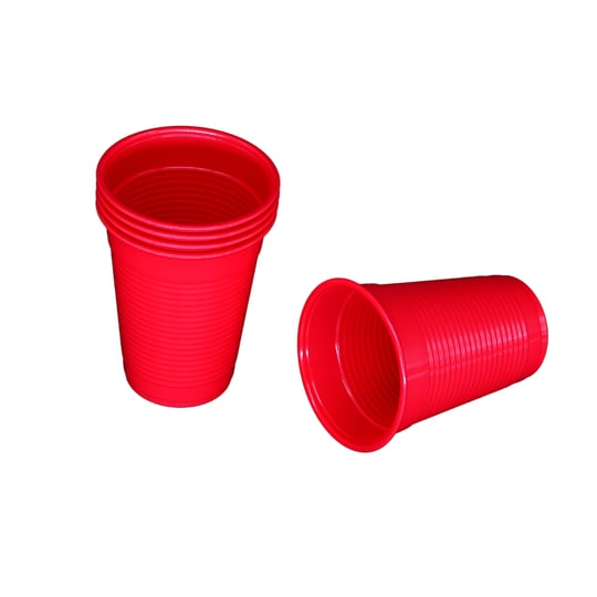 Plastik Kırmızı Bardak - 200 ml 50 Adet