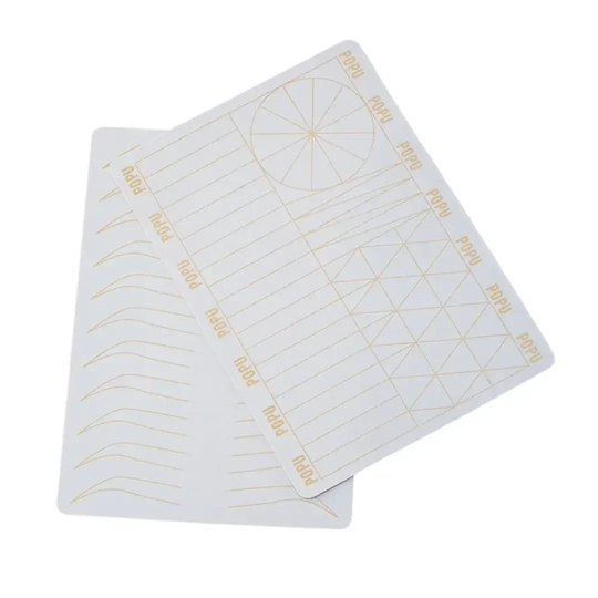 Popu Double Side PMU Practice Pads (5 Adet) Pixel Shading - Kalıcı Makyaj Deneme Derisi