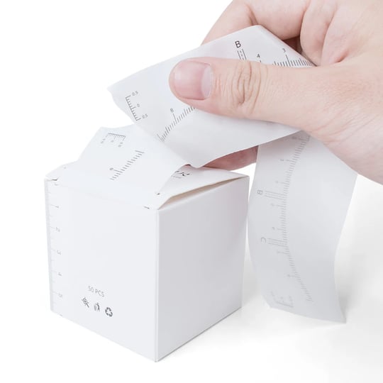 POPU Tek Kullanımlık Kaş Cetveli 50 Adet