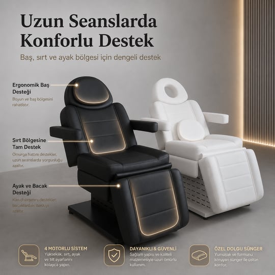Dövme Koltuğu 4 Motorlu