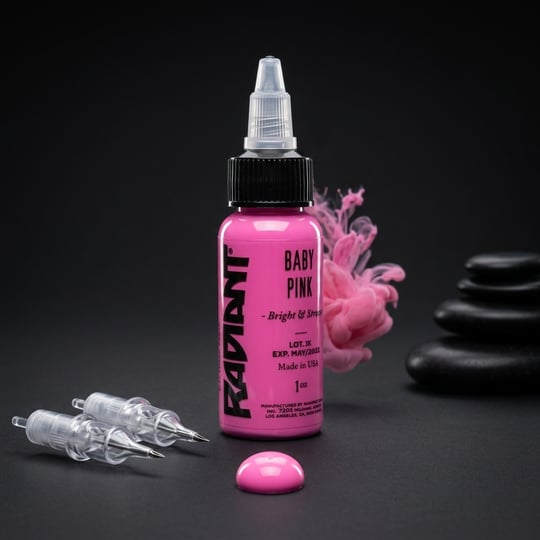 Radiant Colors Baby Pink Pastel Pembe Dövme Boyası 1oz - 30ml